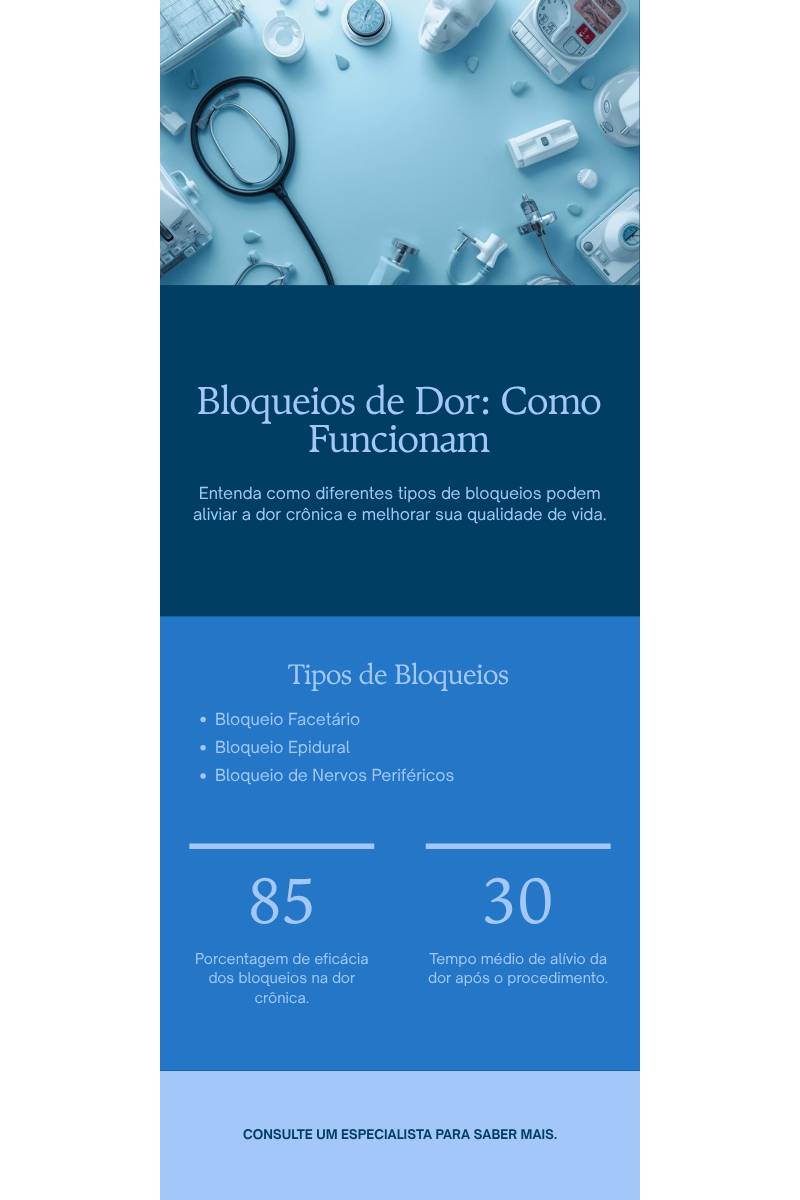 bloqueio de dor tipos como funciona