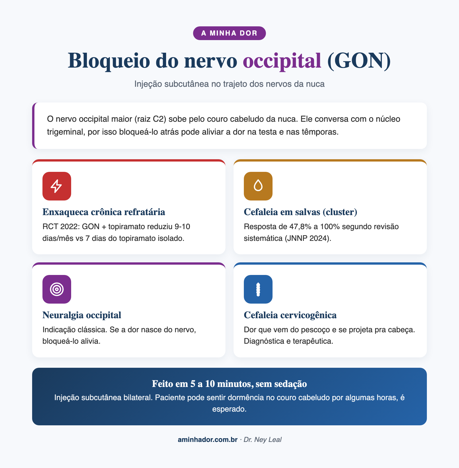 bloqueio occipital: anatomia do nervo occipital maior e menor